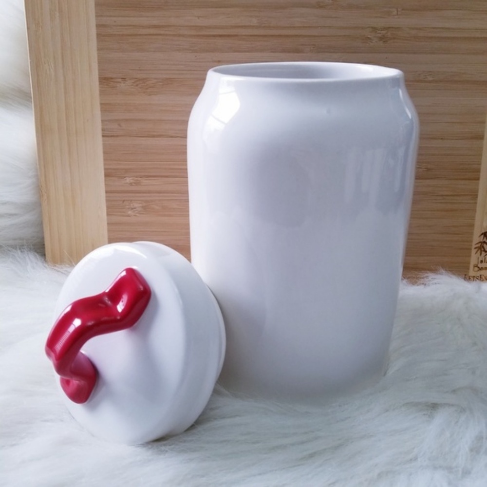NWT Rae Dunn Red Heart Canister - Picture 7 of 8